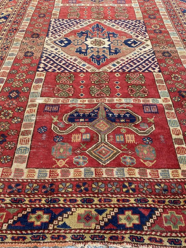 Antique Turkish Sparta Rug, 1920s