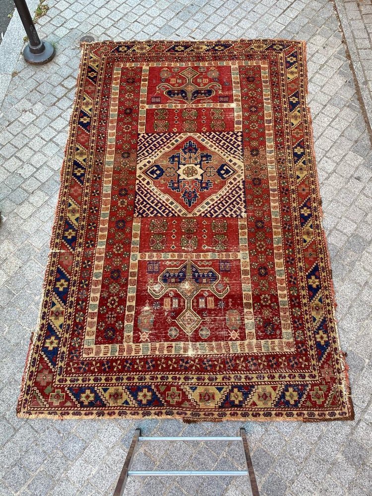 Antique Turkish Sparta Rug, 1920s