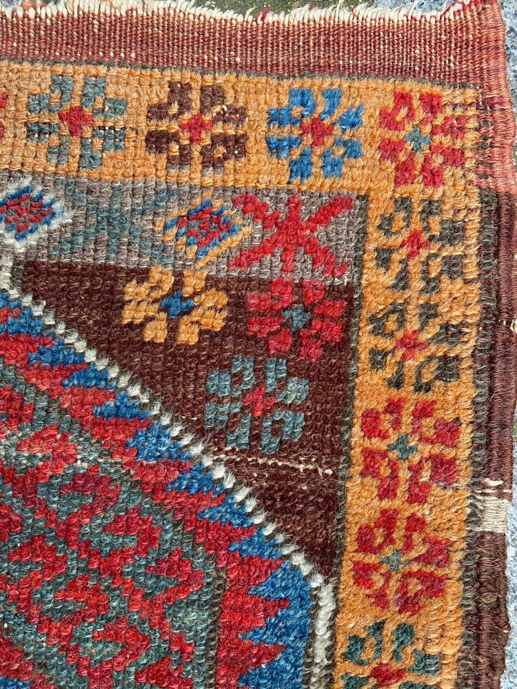 Antique Turkish Yastik Rug, 1890s