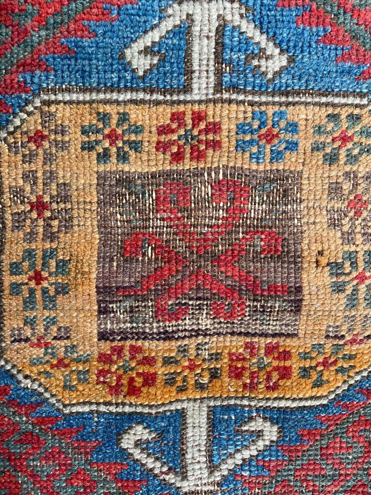 Antique Turkish Yastik Rug, 1890s