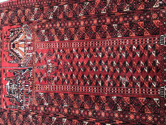 Antique Turkmen Afghan Prayer Rug-YMM-1061824