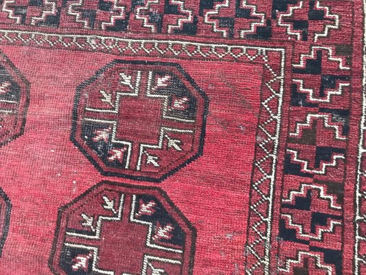 Antique Turkmen Afghan Rug-YMM-1061806