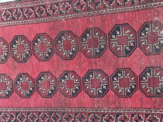 Antique Turkmen Afghan Rug-YMM-1061806