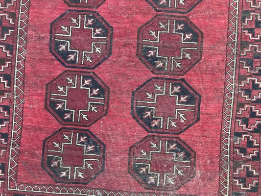 Antique Turkmen Afghan Rug-YMM-1061806