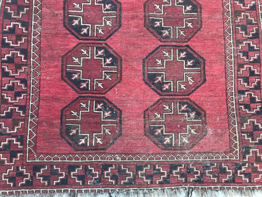 Antique Turkmen Afghan Rug-YMM-1061806