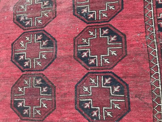 Antique Turkmen Afghan Rug-YMM-1061806