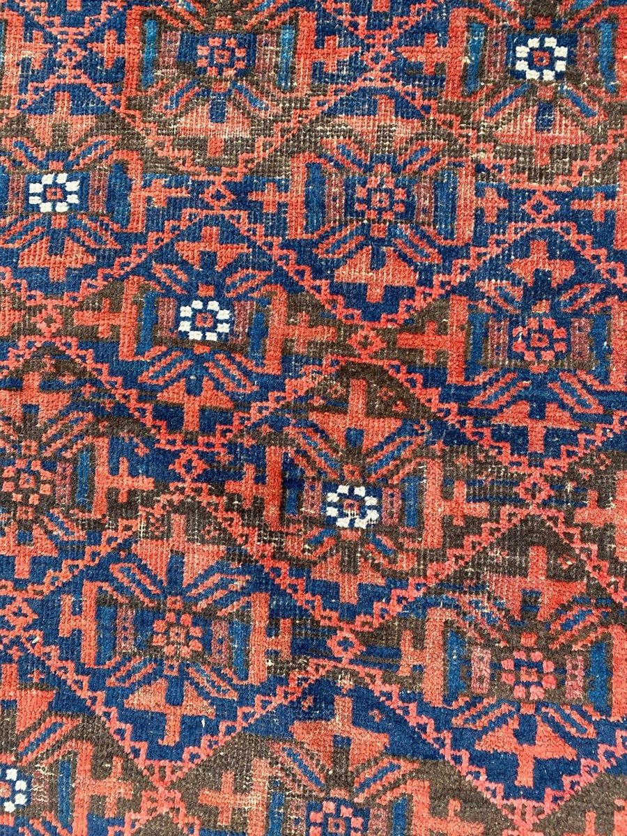 Antique Turkmen Baluch Afghan Rug