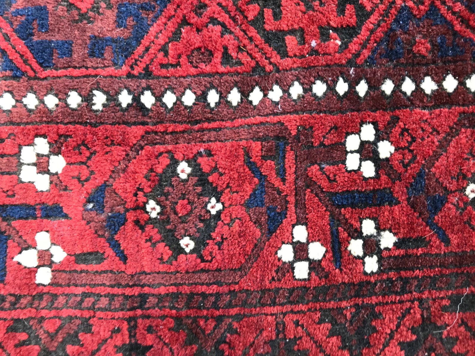 Antique Turkmen Baluch Afghan Rug