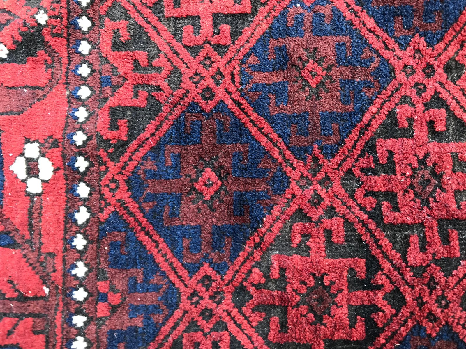 Antique Turkmen Baluch Afghan Rug