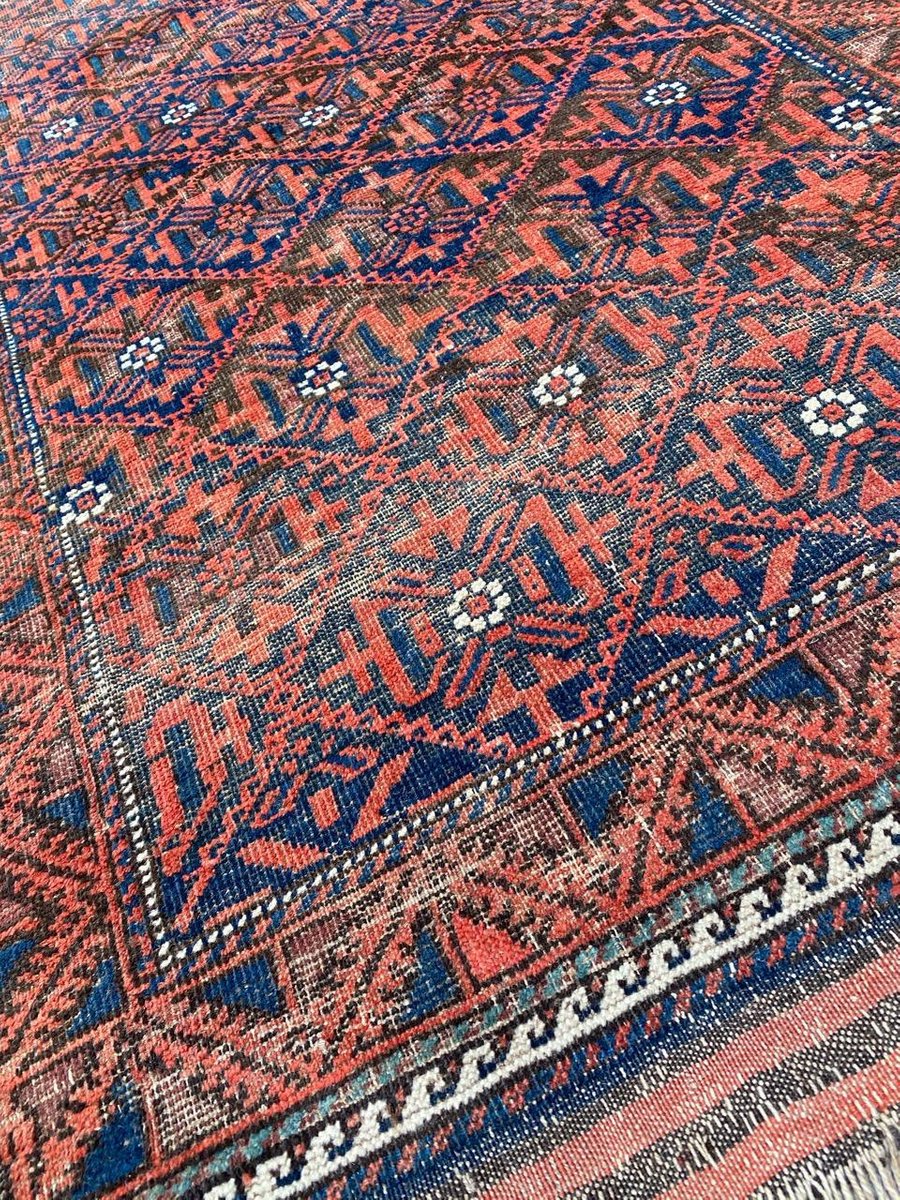 Antique Turkmen Baluch Afghan Rug