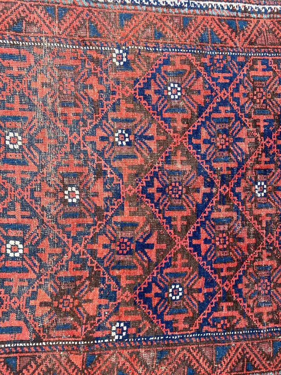 Antique Turkmen Baluch Afghan Rug