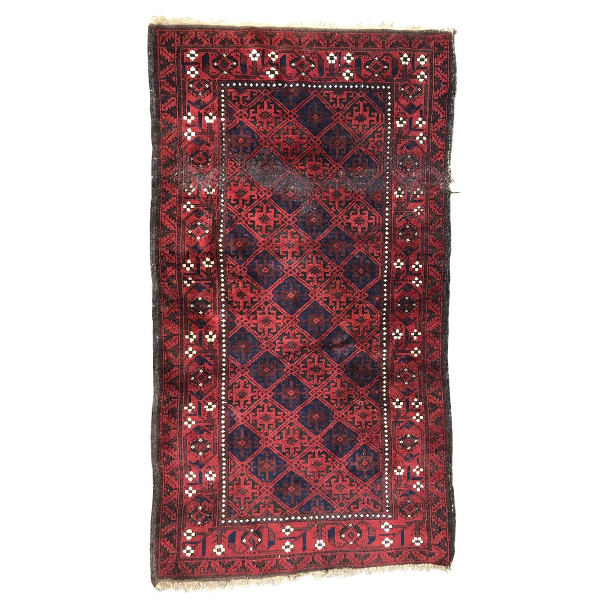 Antique Turkmen Baluch Afghan Rug