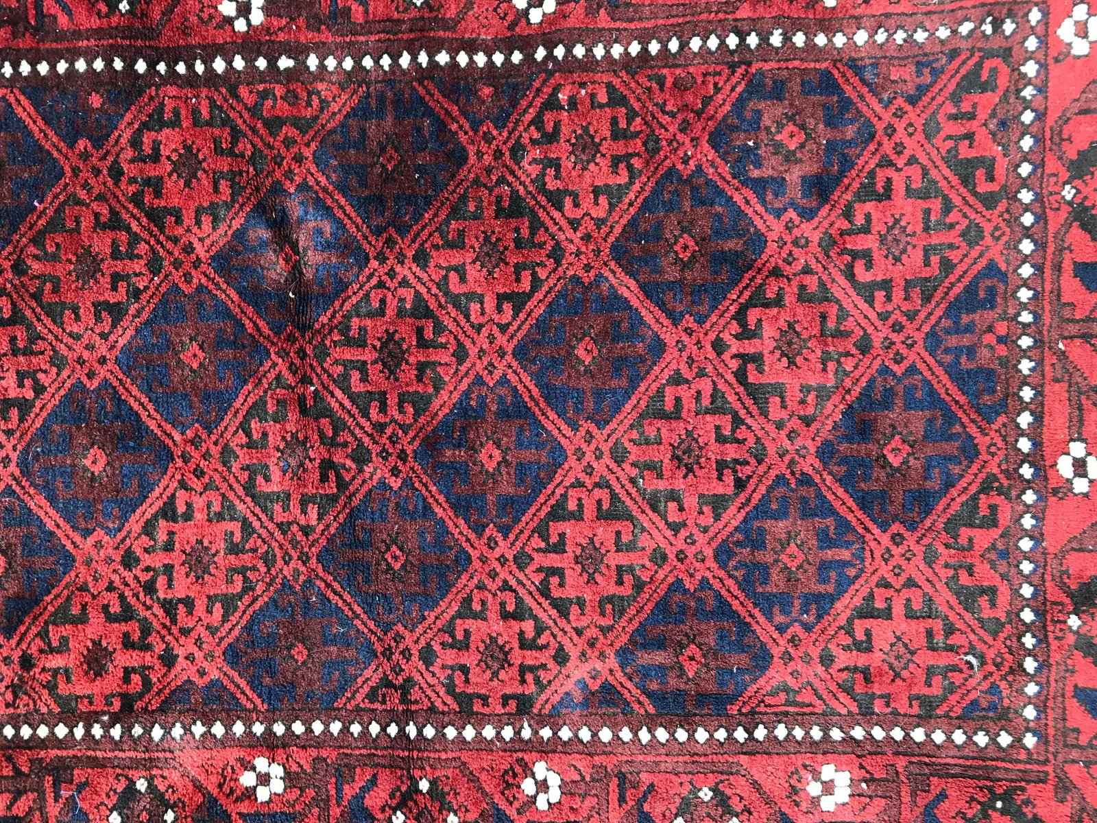 Antique Turkmen Baluch Afghan Rug