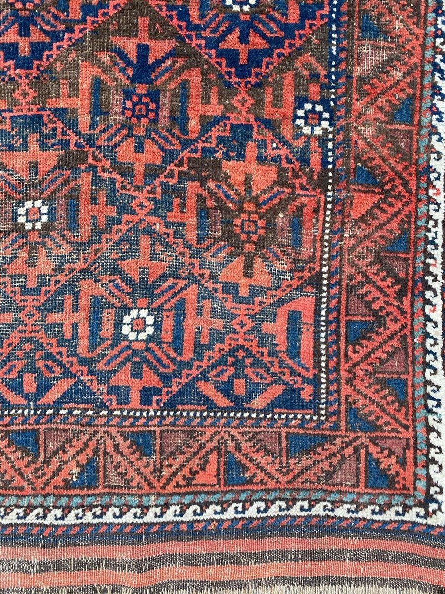 Antique Turkmen Baluch Afghan Rug