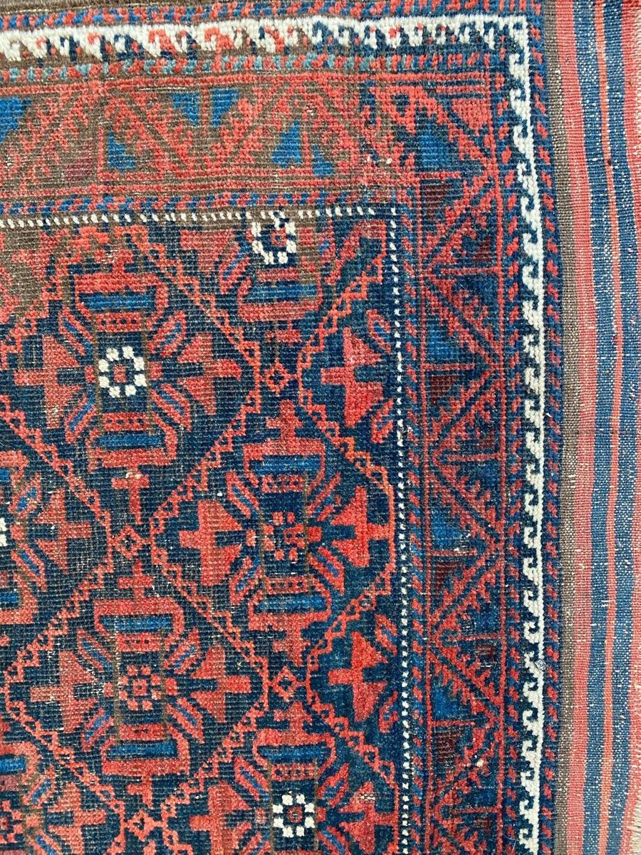 Antique Turkmen Baluch Afghan Rug