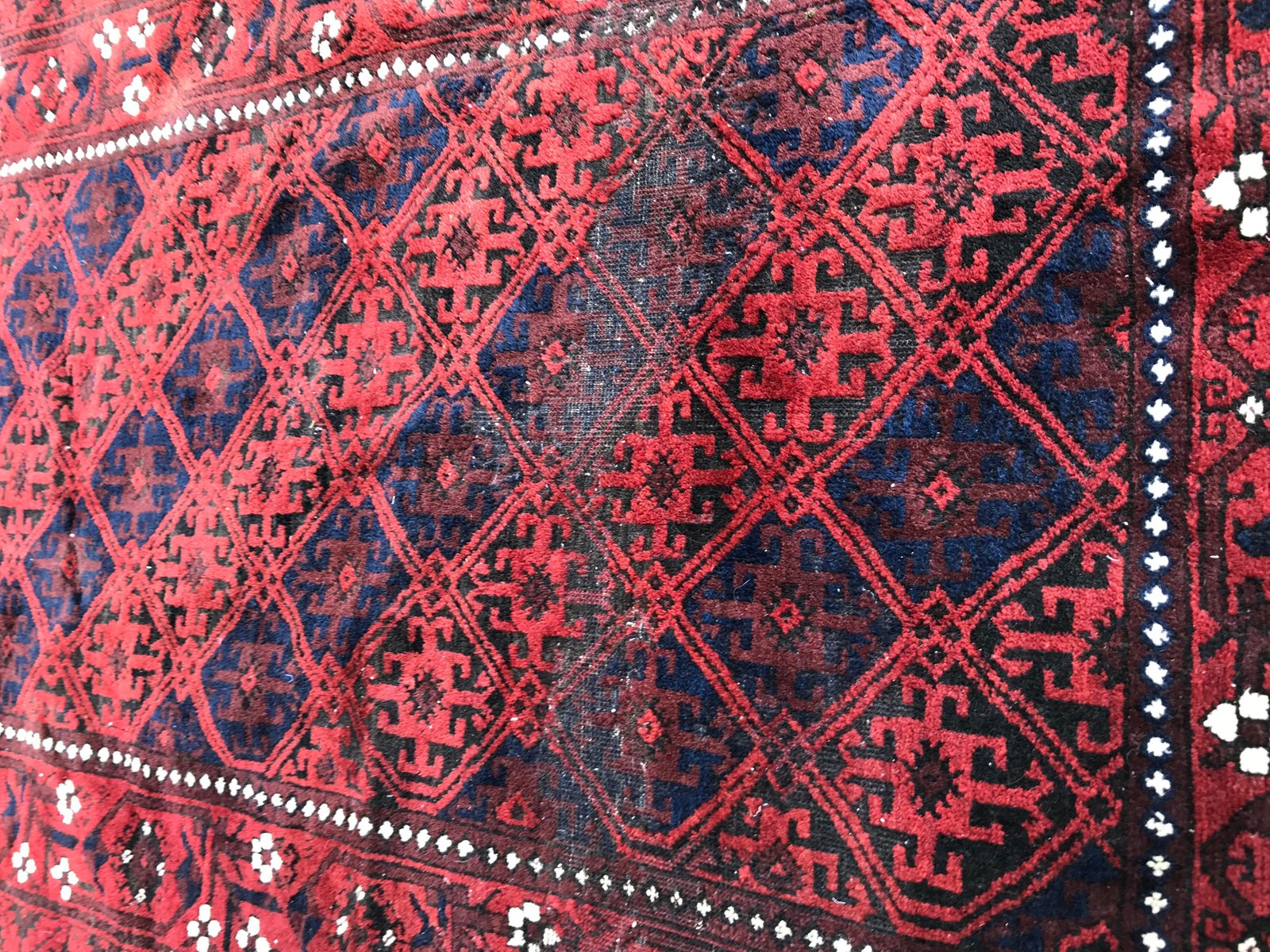 Antique Turkmen Baluch Afghan Rug