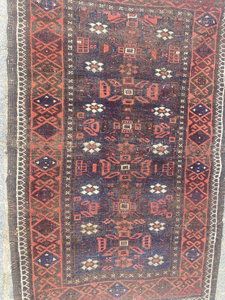 Antique Turkmen Baluch Rug