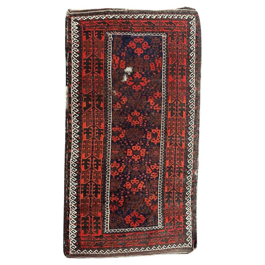 Antique Turkmen Baluch Rug, 1890s