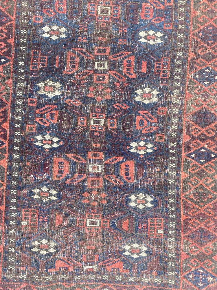 Antique Turkmen Baluch Rug