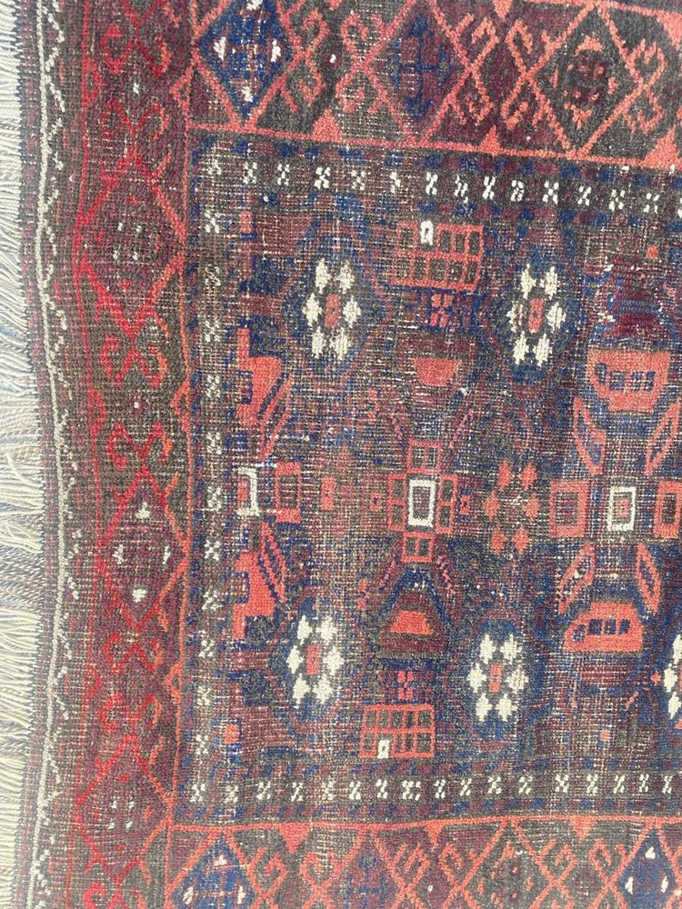 Antique Turkmen Baluch Rug