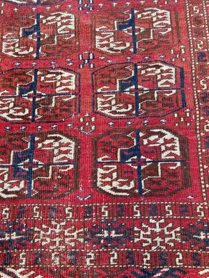 Antique Turkmen Boukhara Rug-YMM-1061586