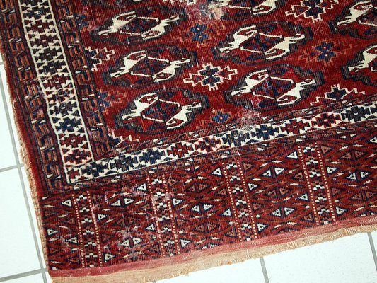 Antique Turkmenistani Handmade Yomud Rug, 1900s-JZV-952370