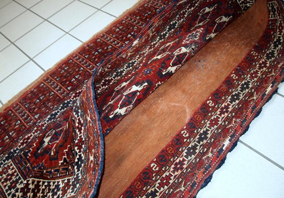 Antique Turkmenistani Handmade Yomud Rug, 1900s-JZV-952370