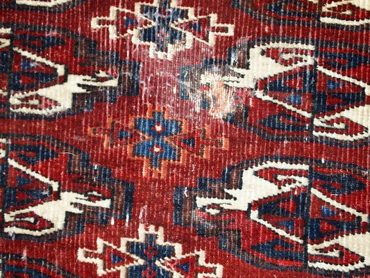 Antique Turkmenistani Handmade Yomud Rug, 1900s-JZV-952370