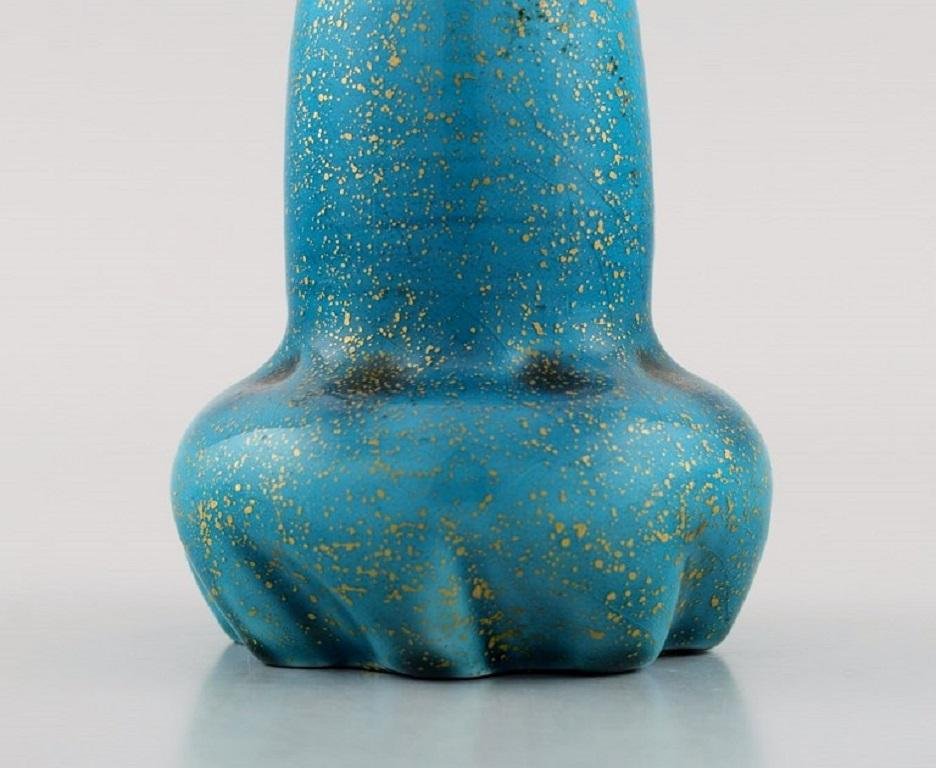 Antique Vase in Glazed Ceramic by Clément Massier for Golfe Juan