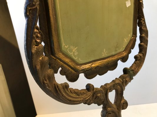 Antique Victorian Cast Iron Table Mirror, 1890-LCR-848267