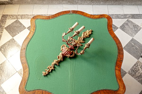 Antique Victorian Inlaid Walnut Game Table with Marquetry Top, 1860s-XGI-1736280