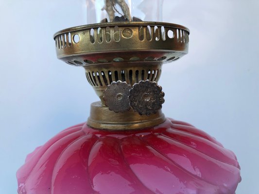 Antique Victorian Oil Table Lamp, England, 1900-TZ-1239268