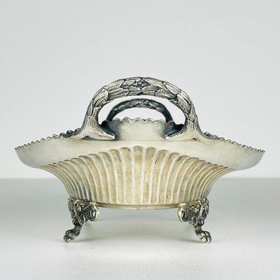 Antique Victorian Silver Plated Bread Basket by Walker & Hall, 1890s-WQC-2021455