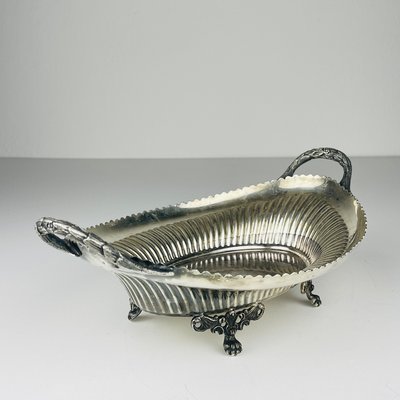 Antique Victorian Silver Plated Bread Basket by Walker & Hall, 1890s-WQC-2021455