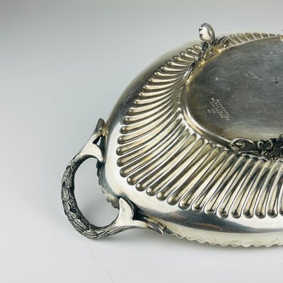 Antique Victorian Silver Plated Bread Basket by Walker & Hall, 1890s-WQC-2021455