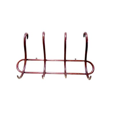 Antique Wall Coat Rack in Bentwood with Four Hangers-TCS-2027922