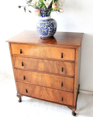 Antique Walnut Bedroom Chest of Drawers-OXJ-1293459