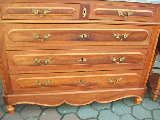 Antique Walnut Bedroom Set, 1890s, Set of 4-WQQ-660337