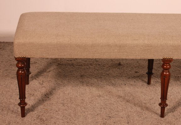 Antique Walnut Bench, 1800s-HPU-1819312