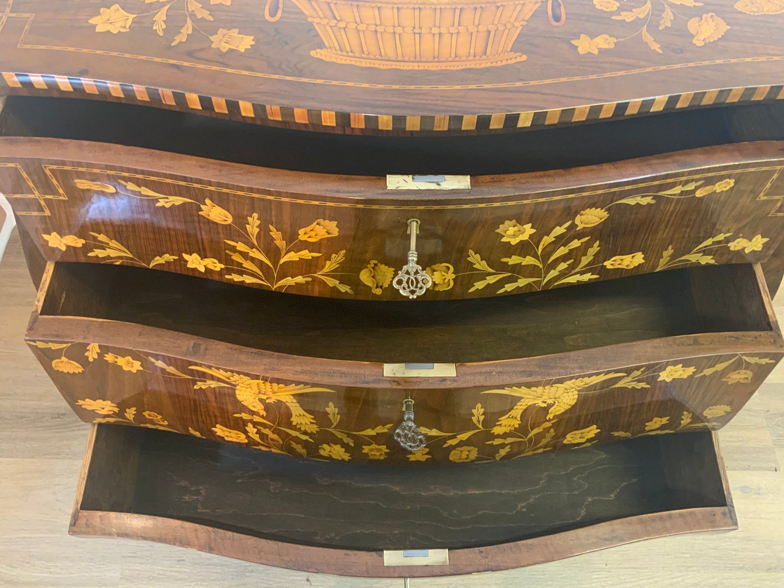 Antique Walnut Chest of Drawers, 1910