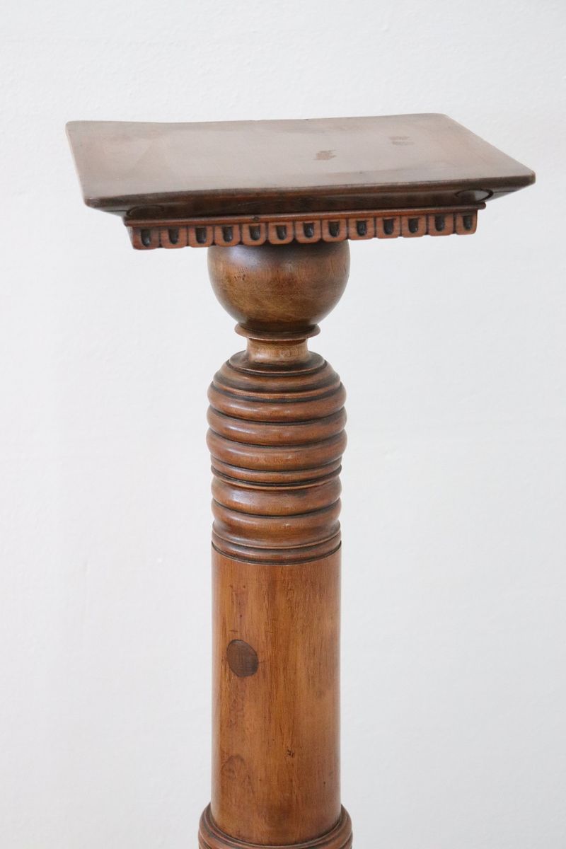 Antique Walnut Column, 1820s