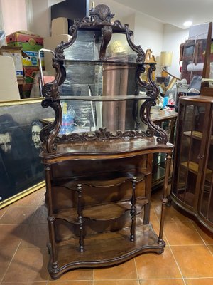 Antique Walnut Credenza-YNQ-851631