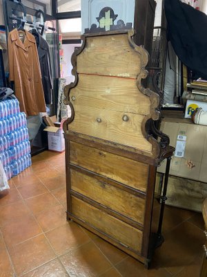 Antique Walnut Credenza-YNQ-851631