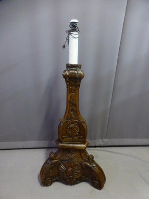 Antique Walnut Lamp Foot-WSV-605470