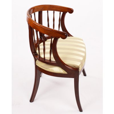 Antique Walnut Reupholstered Armchair-GCQ-714013