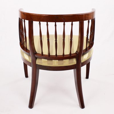 Antique Walnut Reupholstered Armchair-GCQ-714013