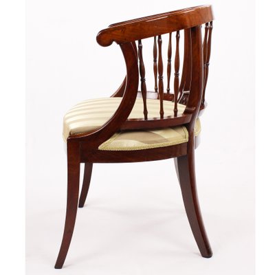 Antique Walnut Reupholstered Armchair-GCQ-714013