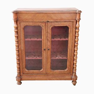 Antique Walnut Vitrine, 1850s-DCO-1180424