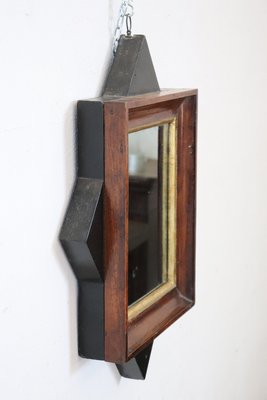 Antique Walnut Wood Wall Mirror, 1810s-DCO-1347841