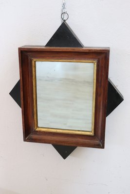 Antique Walnut Wood Wall Mirror, 1810s-DCO-1347841